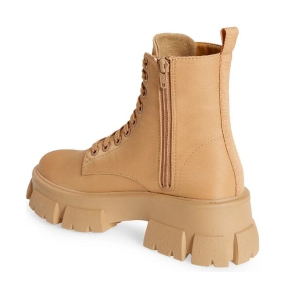Steve Maden Thora Nylon Lace Up Chunky Combat Lug Boots Gorpcore Tan Size 9 NWT - Picture 6 of 12